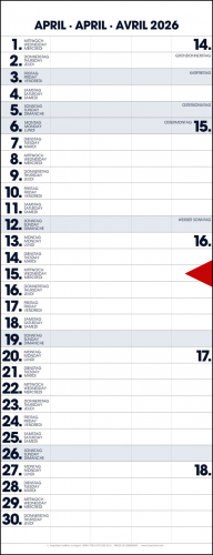STREIFENPLANER - BÜROPLANER - FAMILIENPLANER - KÜCHENPLANER